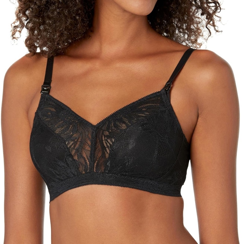 ON GOSSAMER sleek and lace maternity bralette size S all day lace support NWT